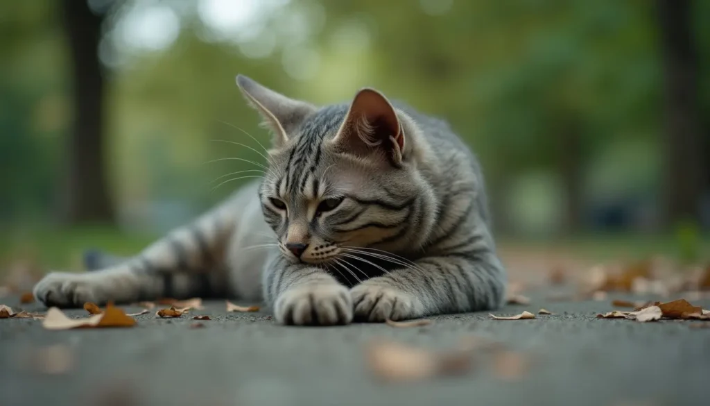 chat malade qui vomit