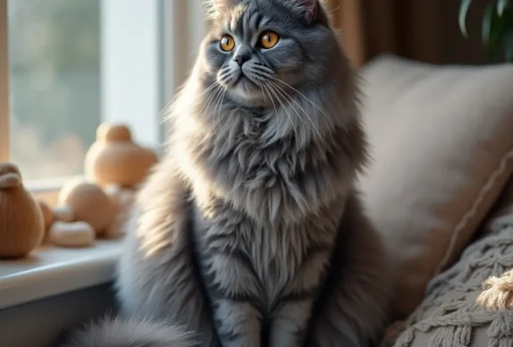 chat persan bleu