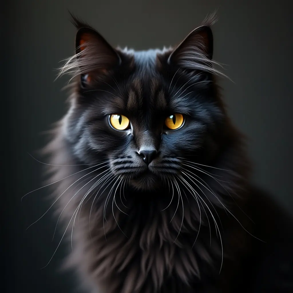 maine coon black smoke