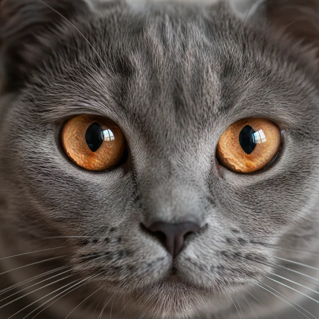 yeux chat british shorthair 
