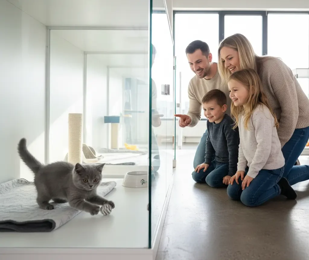 adoption d'un chaton british shorthair dans un élevage
