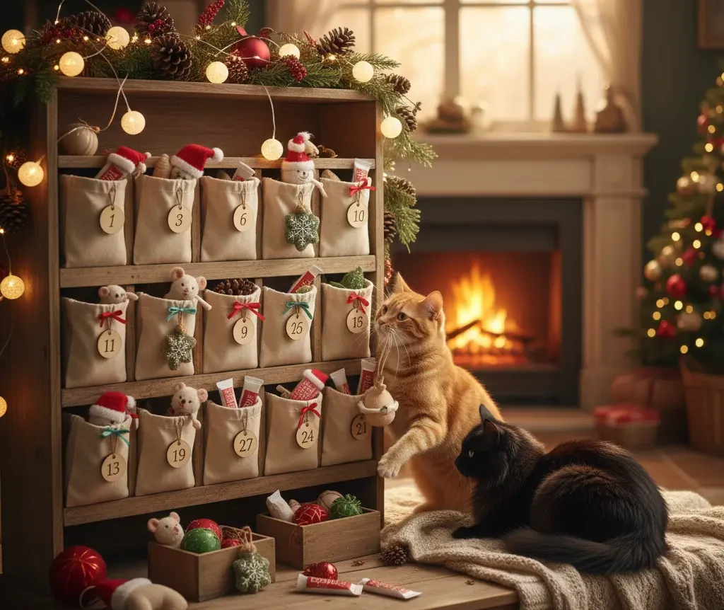 calendrier de l'avent pour le noël de ton chat
