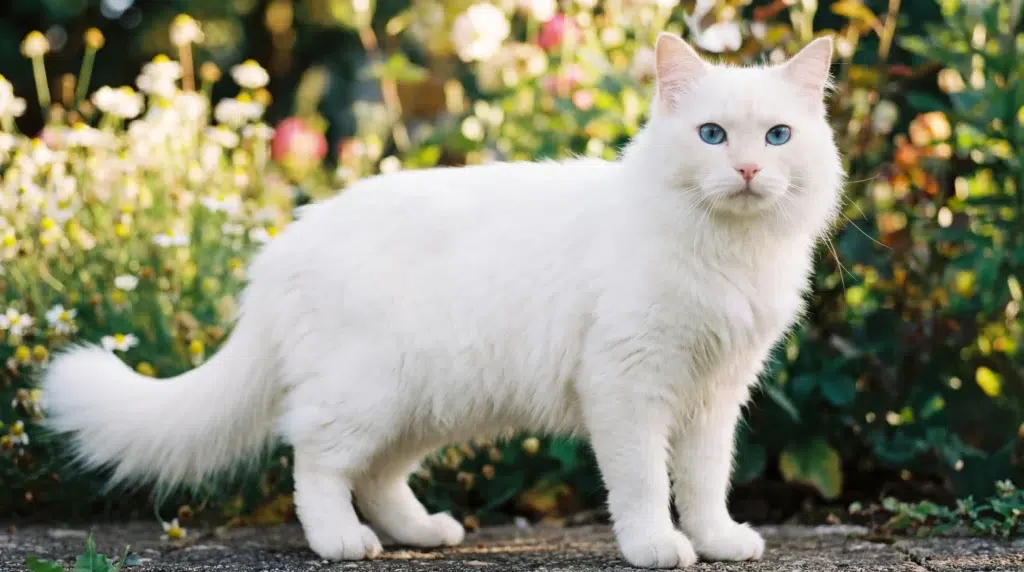 chat aux yeux bleus sourd