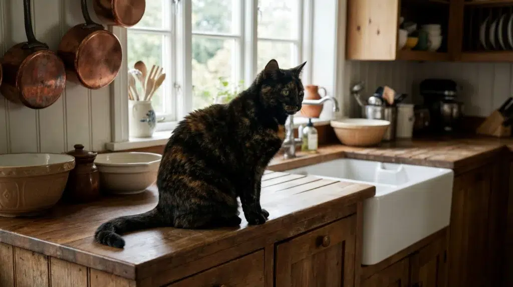 chat écaille de tortue