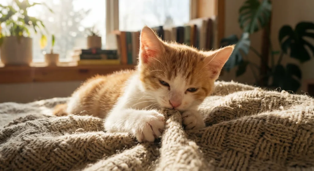 chaton qui tete pourquoi