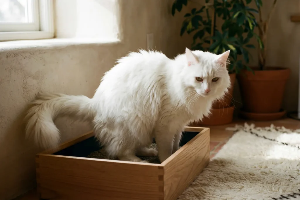 chat fait pipi partout