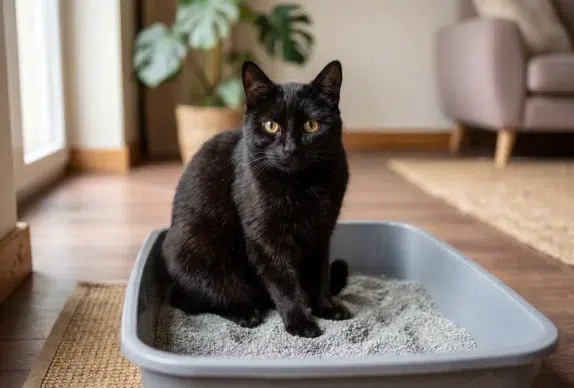chat filaments dans les selles